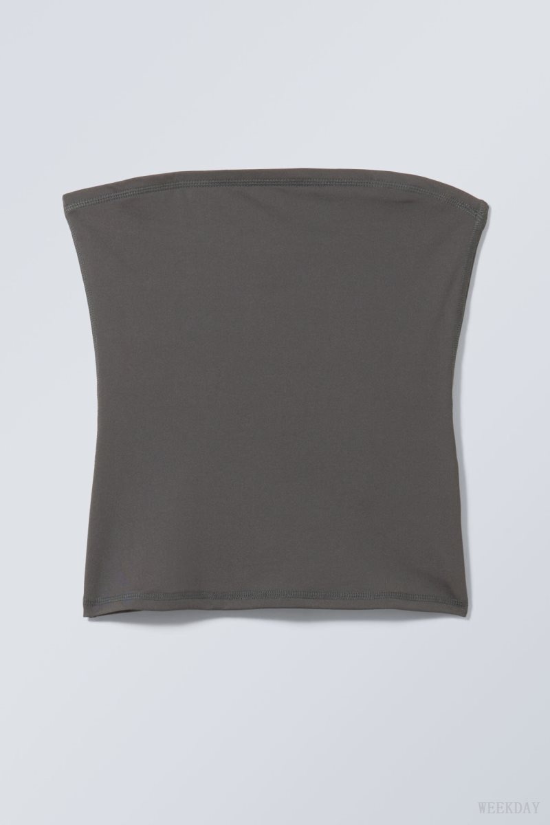 Weekday Act Tube Top トップス レディース 暗グレー Japan | F7E-1891