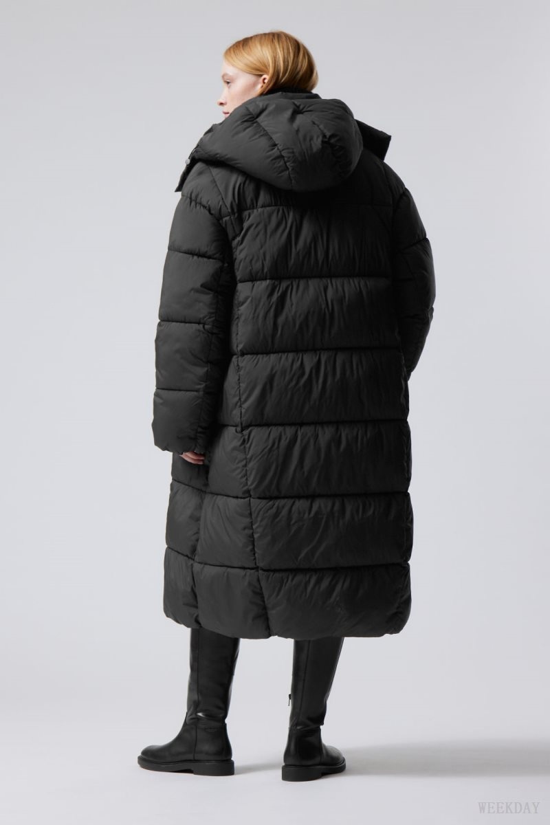 Weekday Aeris Puffer Coat コート レディース 黒 Japan | L3R-9220