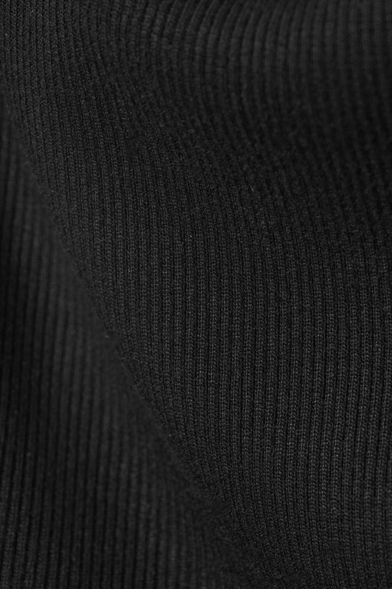 Weekday Annie Rib Boatneck Top トップス レディース 黒 Japan | V4A-6792