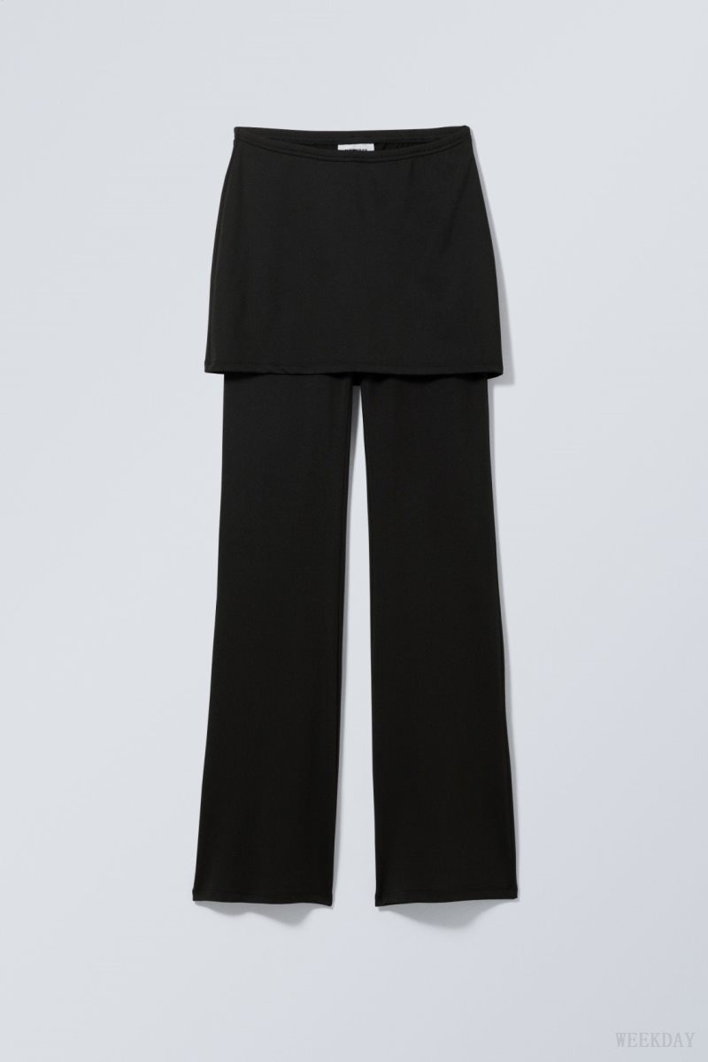 Weekday Bella Skirt Trousers ズボン レディース 黒 Japan | H0A-6849