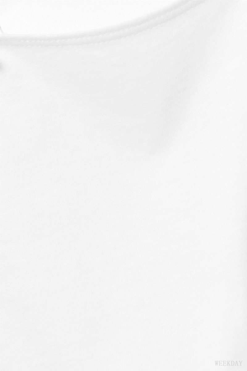 Weekday Boatneck Fitted Long Sleeve Top トップス レディース 白 Japan | S6O-8551