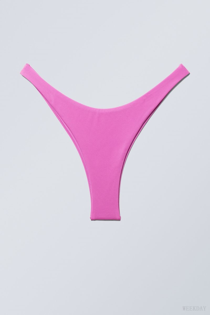 Weekday Brazilian Mini ビキニ Bottom 水着 レディース ピンク Japan | K0I-6596
