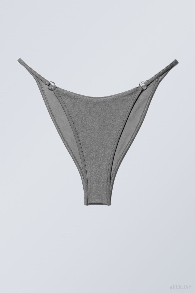 Weekday Brazilian Tanga ビキニ Bottoms 水着 レディース グレー Japan | V9L-5240