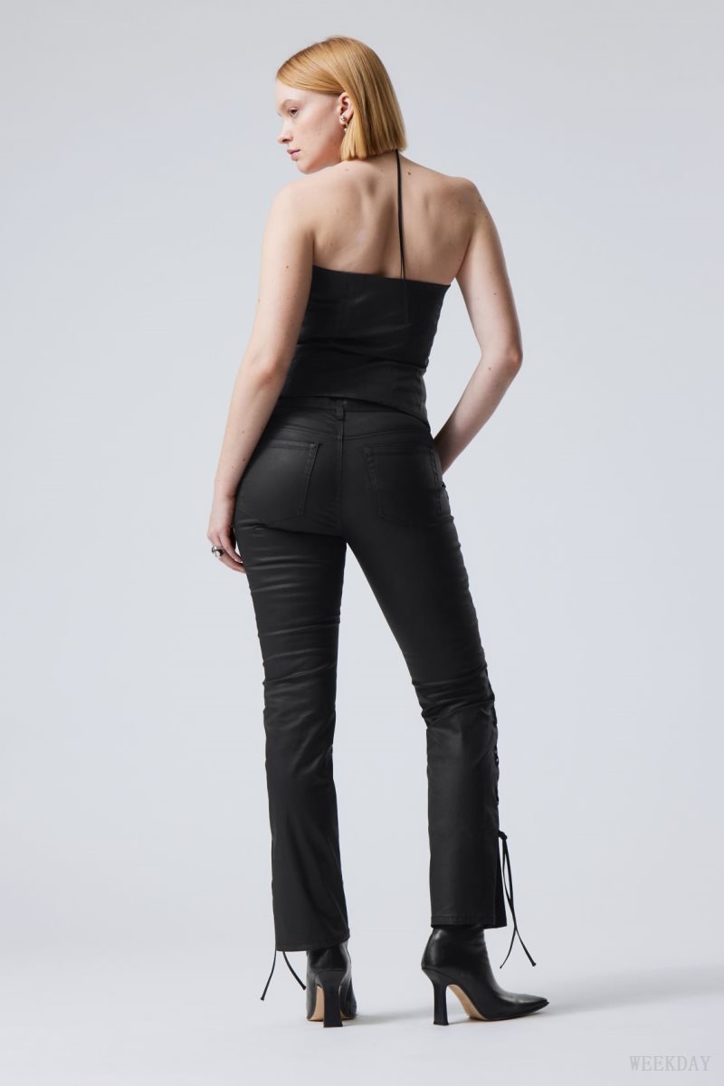 Weekday Cassidy レース Up Trouser ズボン レディース 黒 Japan | Q2R-1629