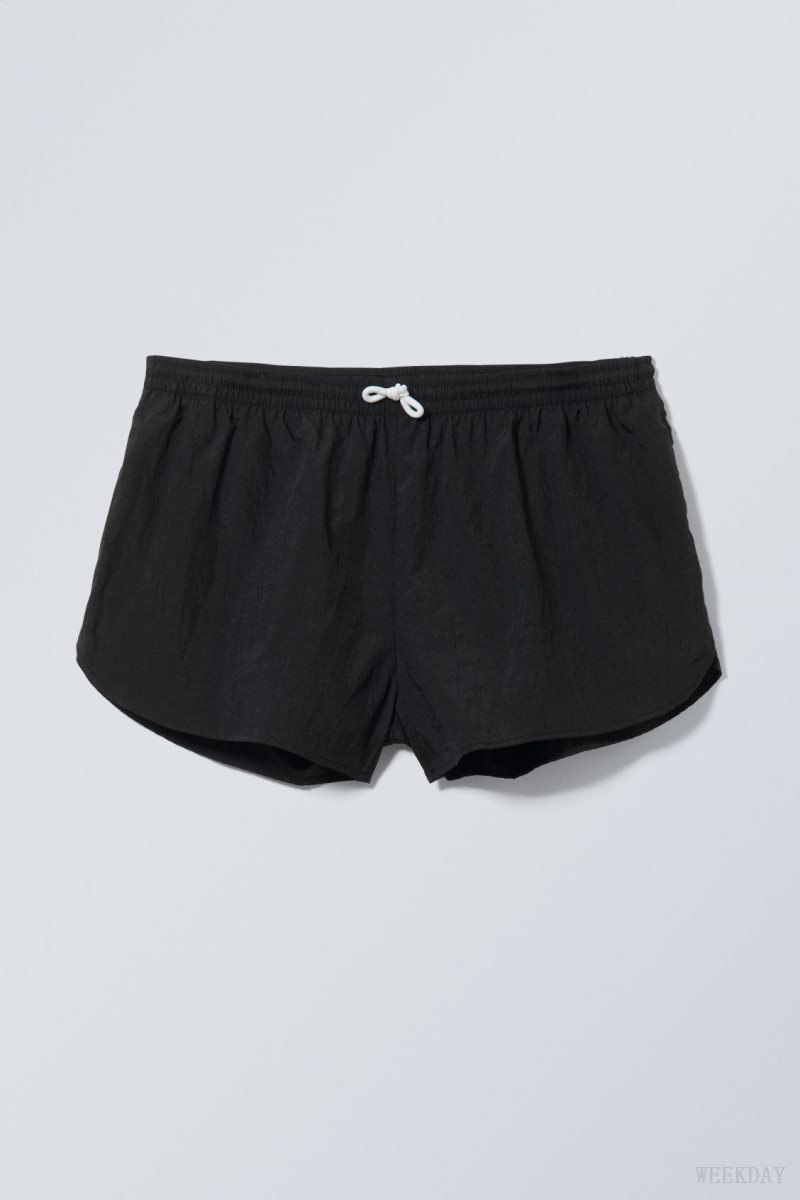Weekday Chip Swim Shorts 水着 メンズ 黒 Japan | A6J-7487