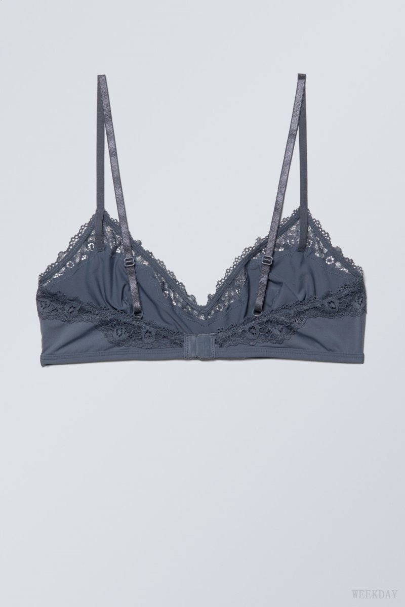 Weekday Cleo triangle bralette Bralette レディース 青 Japan | L7W-4955