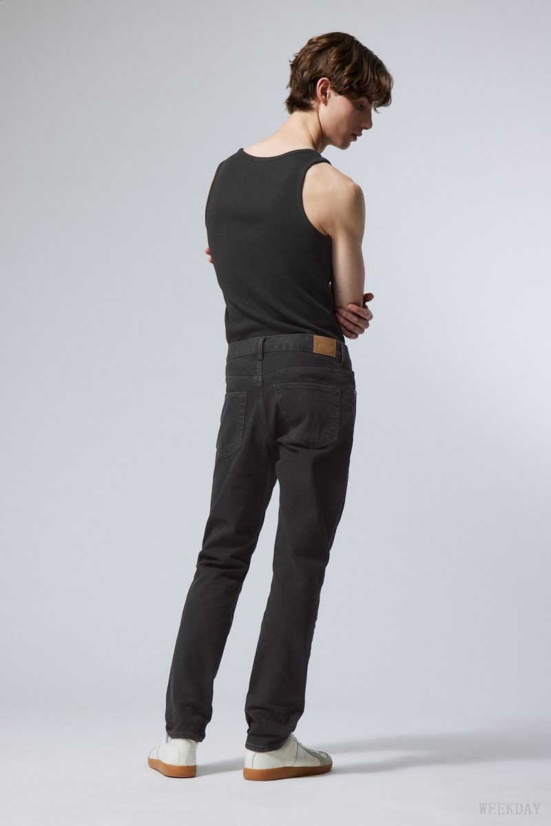 Weekday Easy Regular 真っ直ぐ Jeans デニム メンズ 黒 Japan | U9B-0432