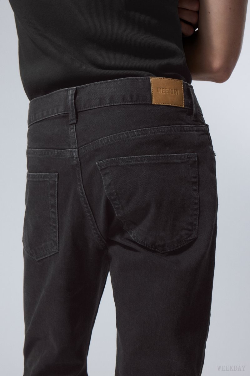 Weekday Easy Regular 真っ直ぐ Jeans デニム メンズ 黒 Japan | U9B-0432