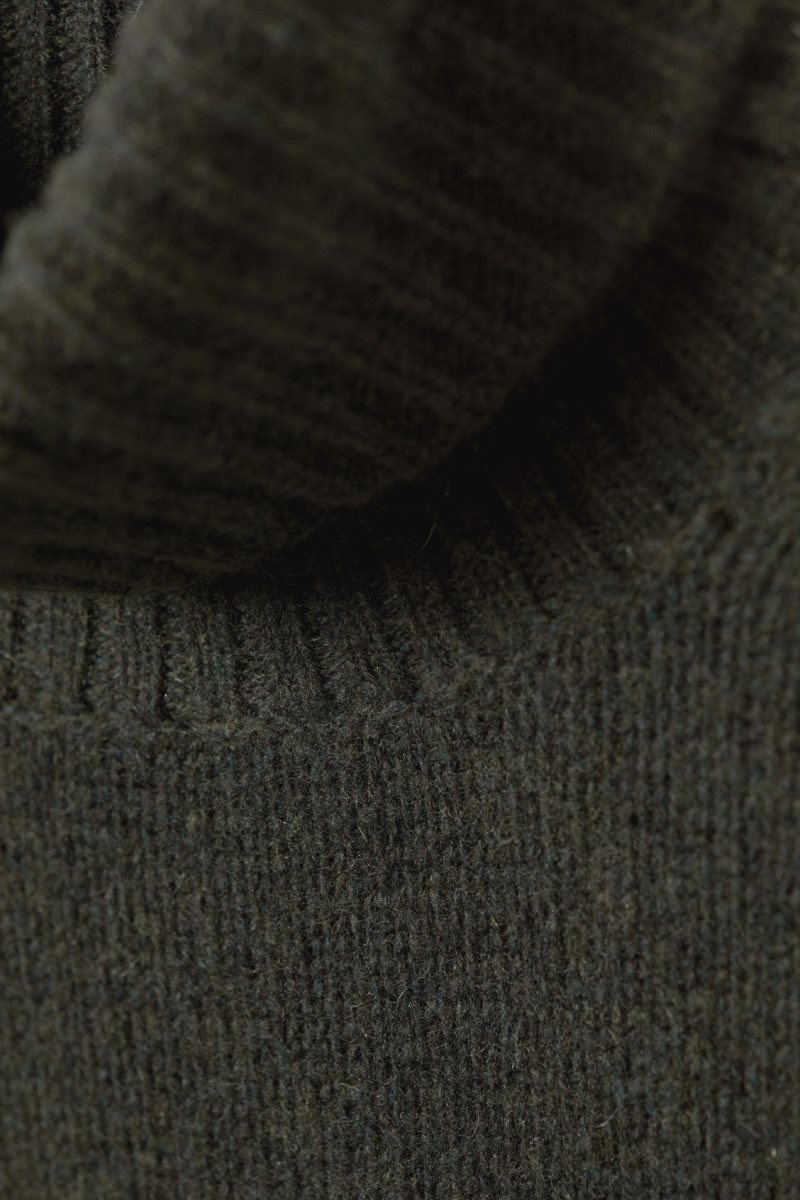 Weekday Eloise ウール Turtleneck Sweater セーター レディース 暗緑 Japan | P6G-5661