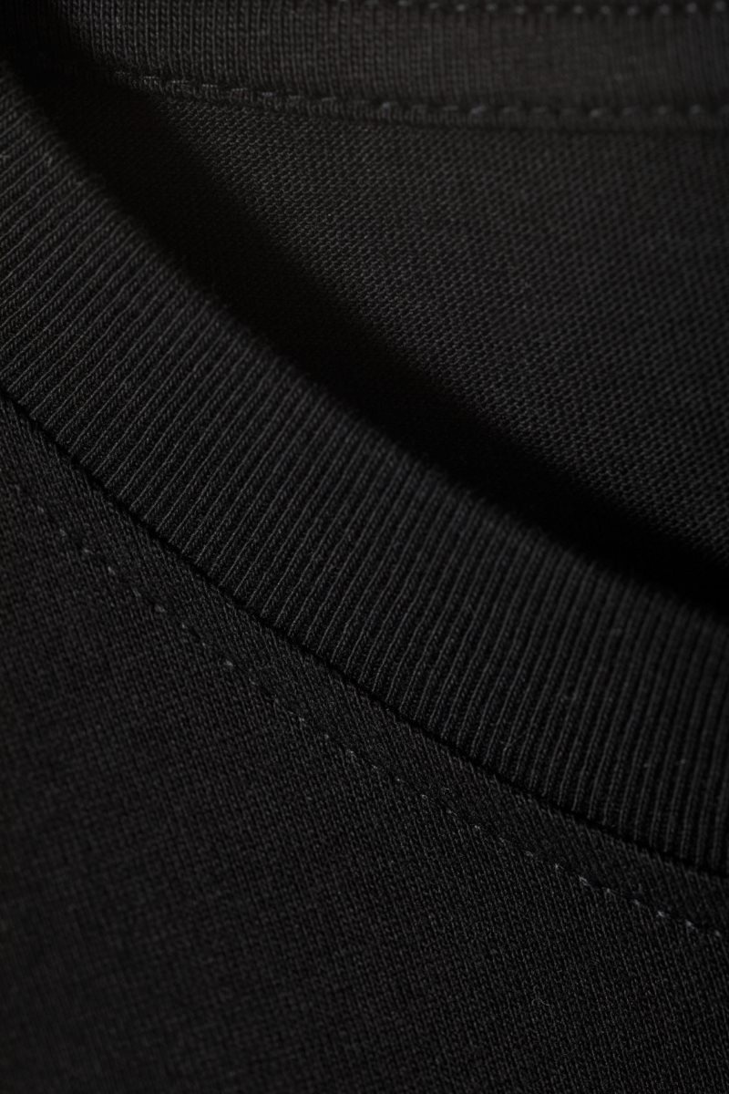 Weekday Essence Standard Long Sleeve トップス レディース 黒 Japan | U2E-2077