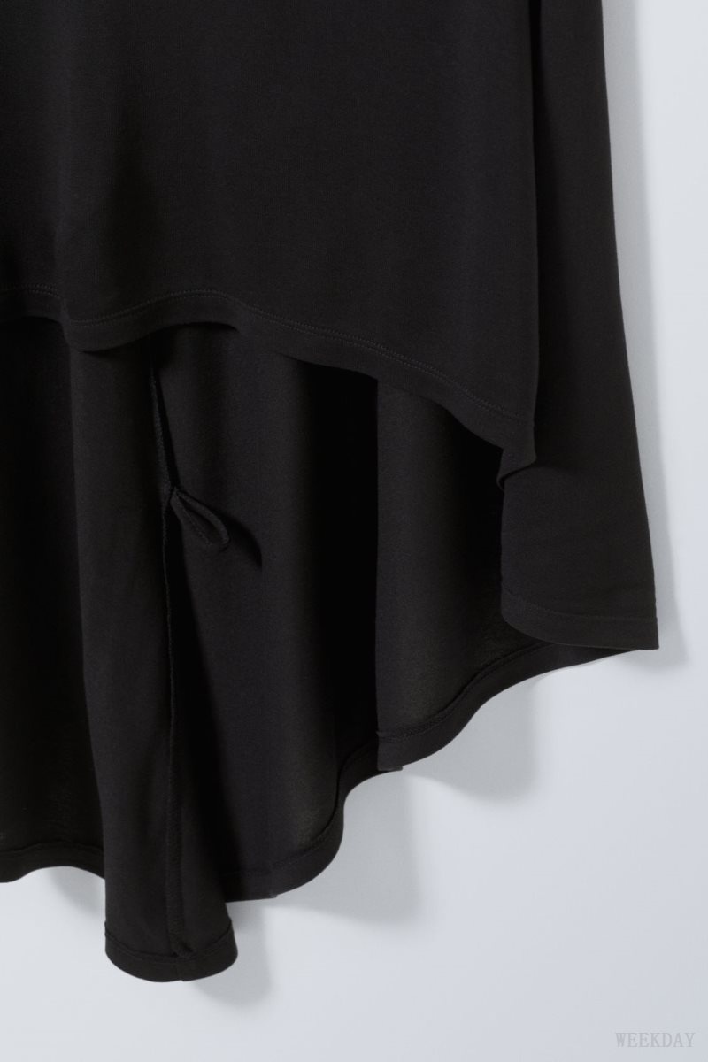 Weekday Eva Maxi ドレス ワンピース レディース 黒 Japan | V0U-4528