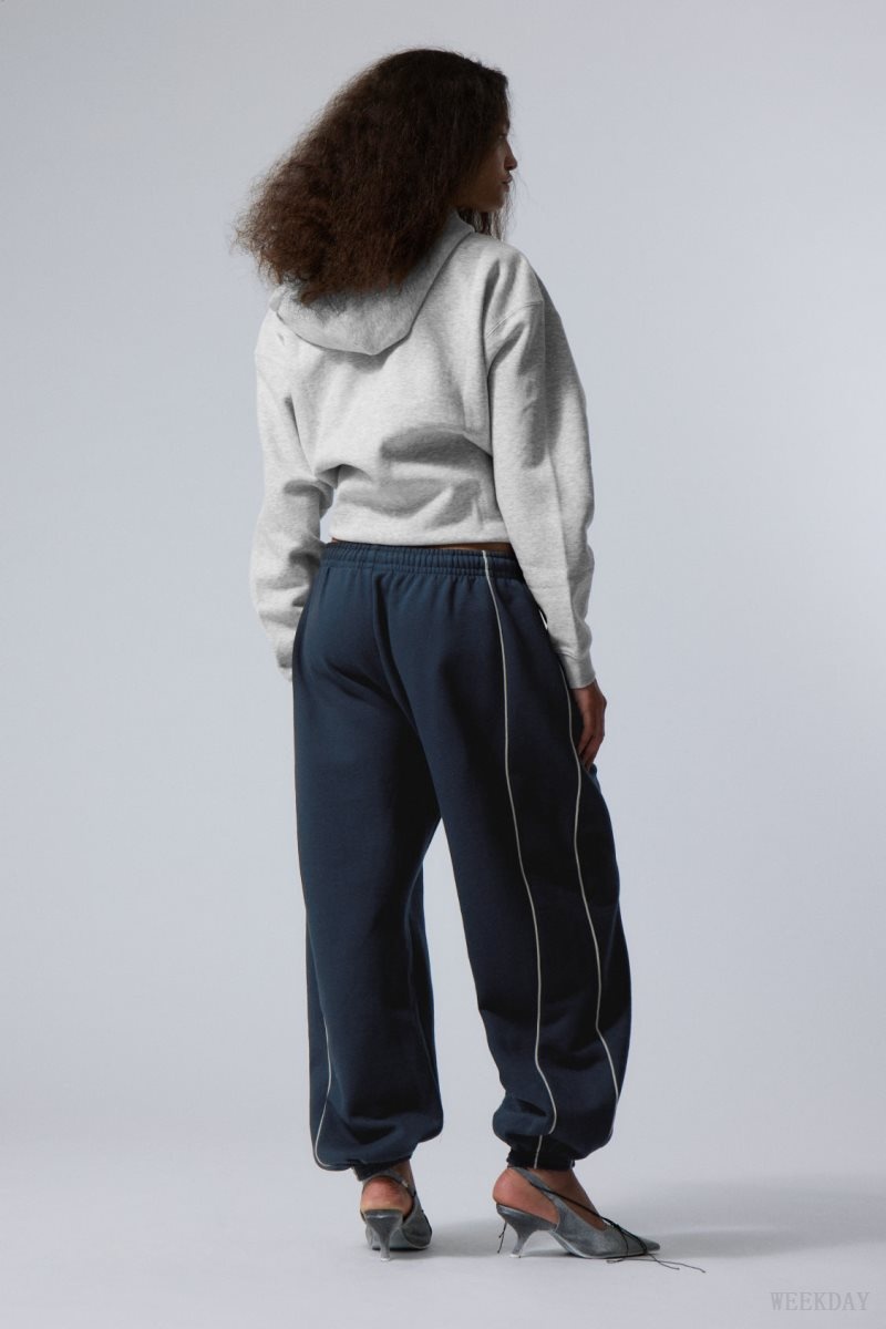 Weekday Even Piping Sweatpants ズボン レディース 暗青 Japan | N3K-1198