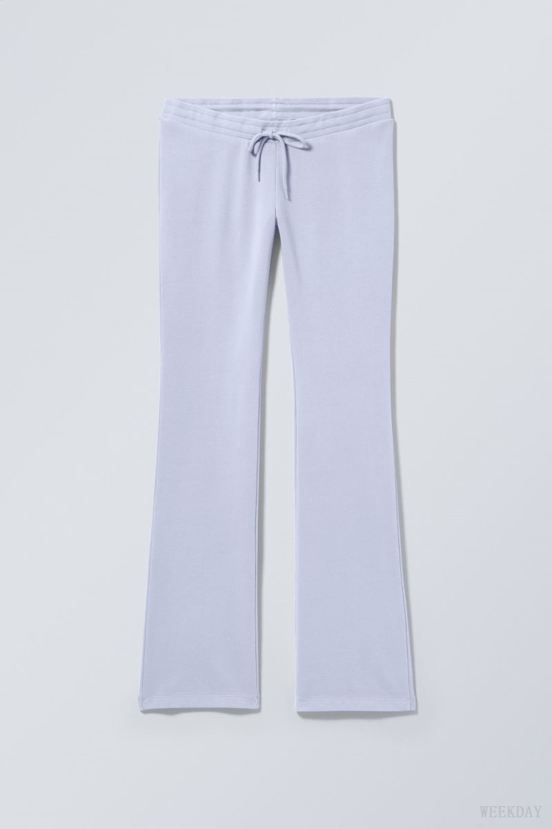 Weekday Flared Low Waist Joggers ズボン レディース ライト紫 Japan | B8Q-7292