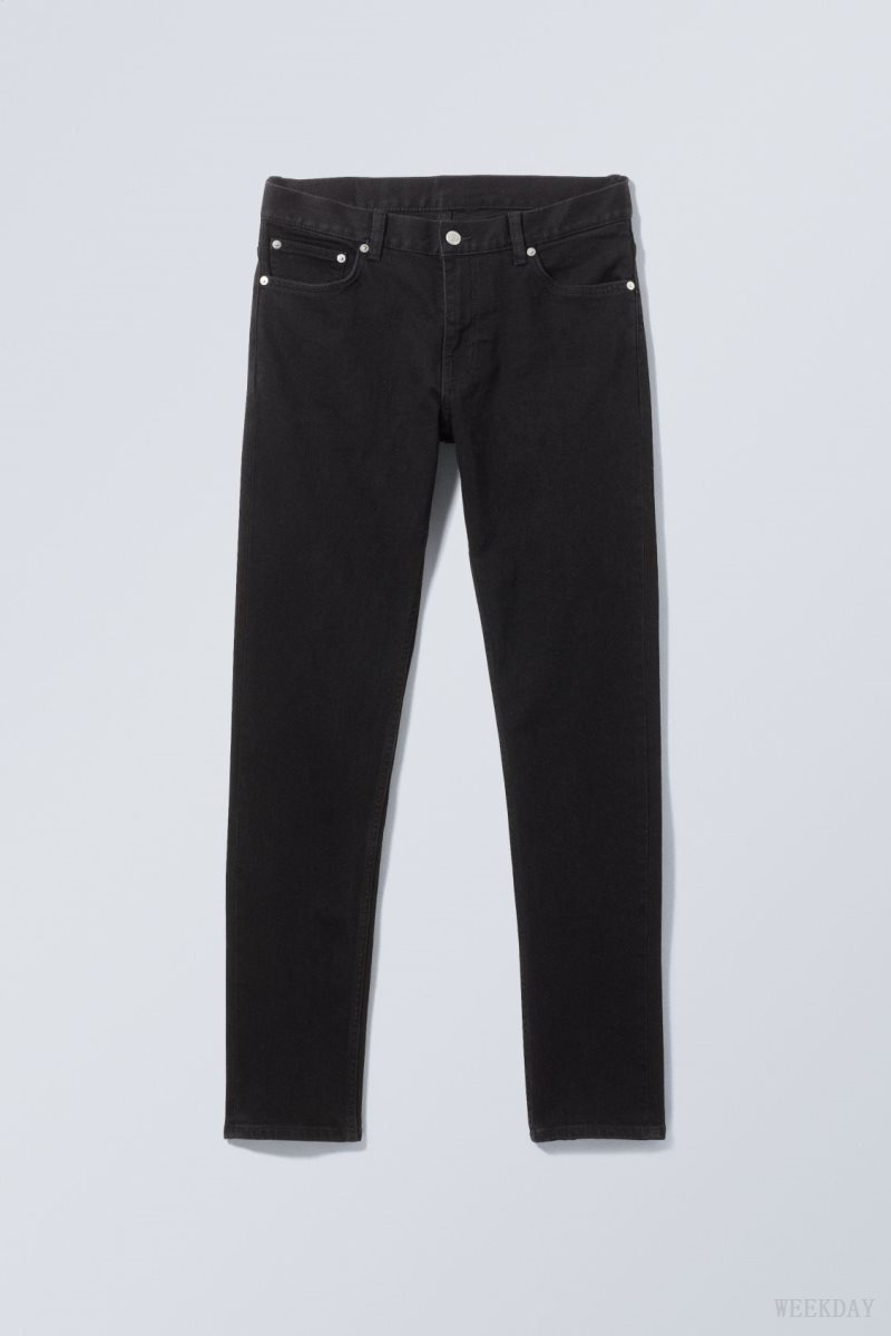 Weekday Friday スキニー Jeans デニム メンズ 黒 Japan | M6U-9668