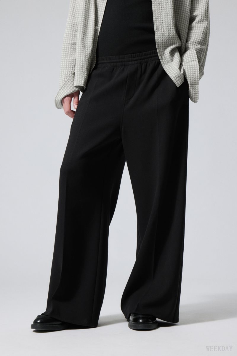 Weekday Gabriel Loose Trousers ズボン メンズ 黒 Japan | O8O-0466