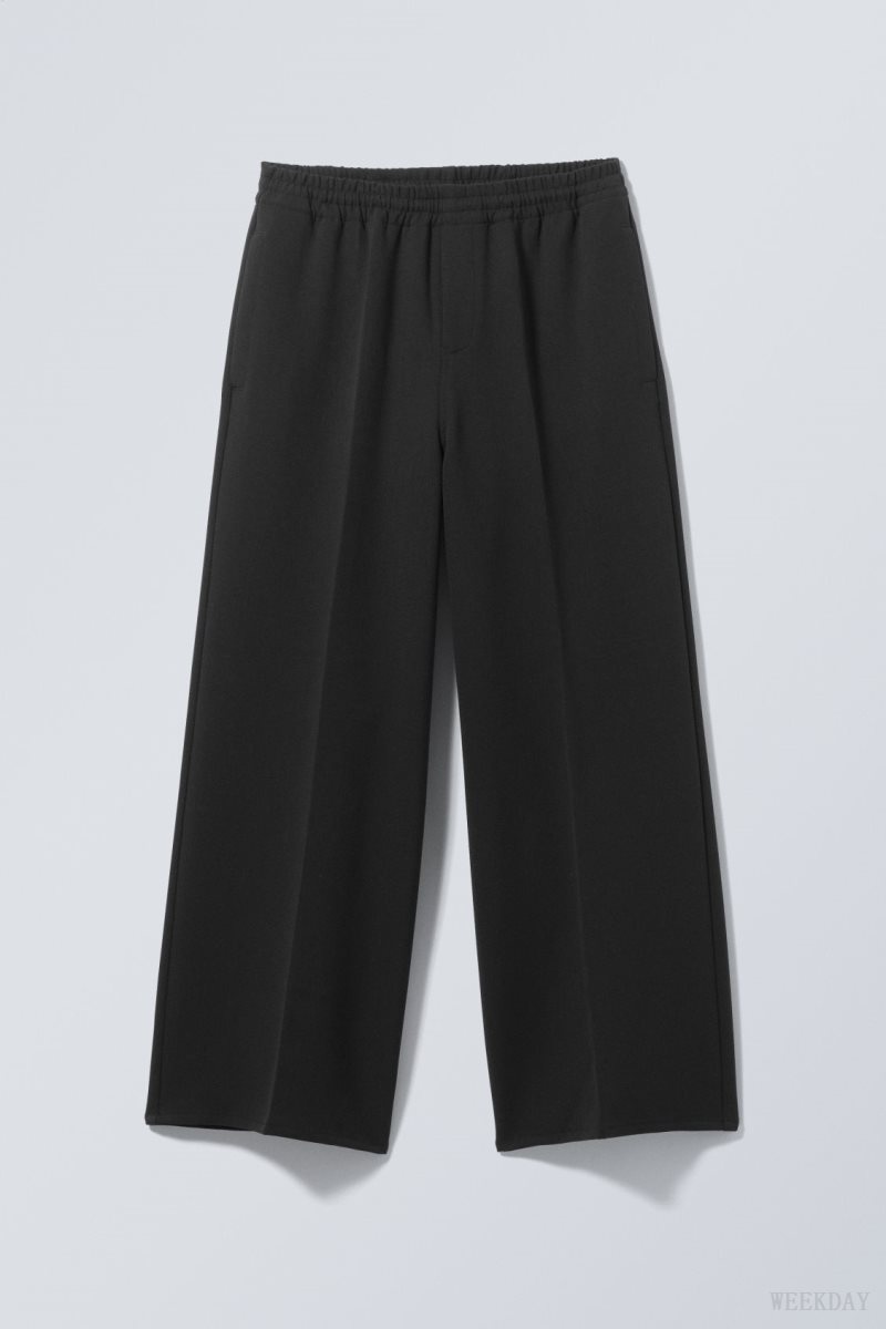 Weekday Gabriel Loose Trousers ズボン メンズ 黒 Japan | O8O-0466