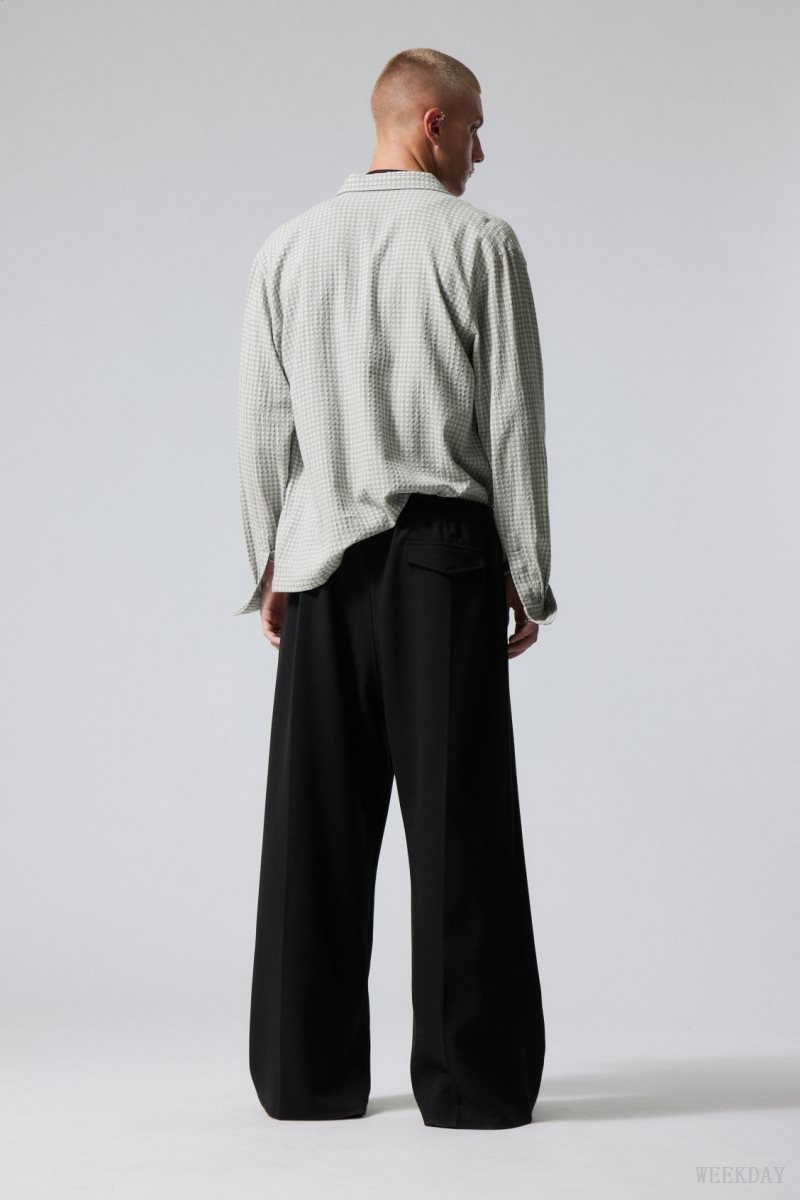 Weekday Gabriel Loose Trousers ズボン メンズ 黒 Japan | O8O-0466