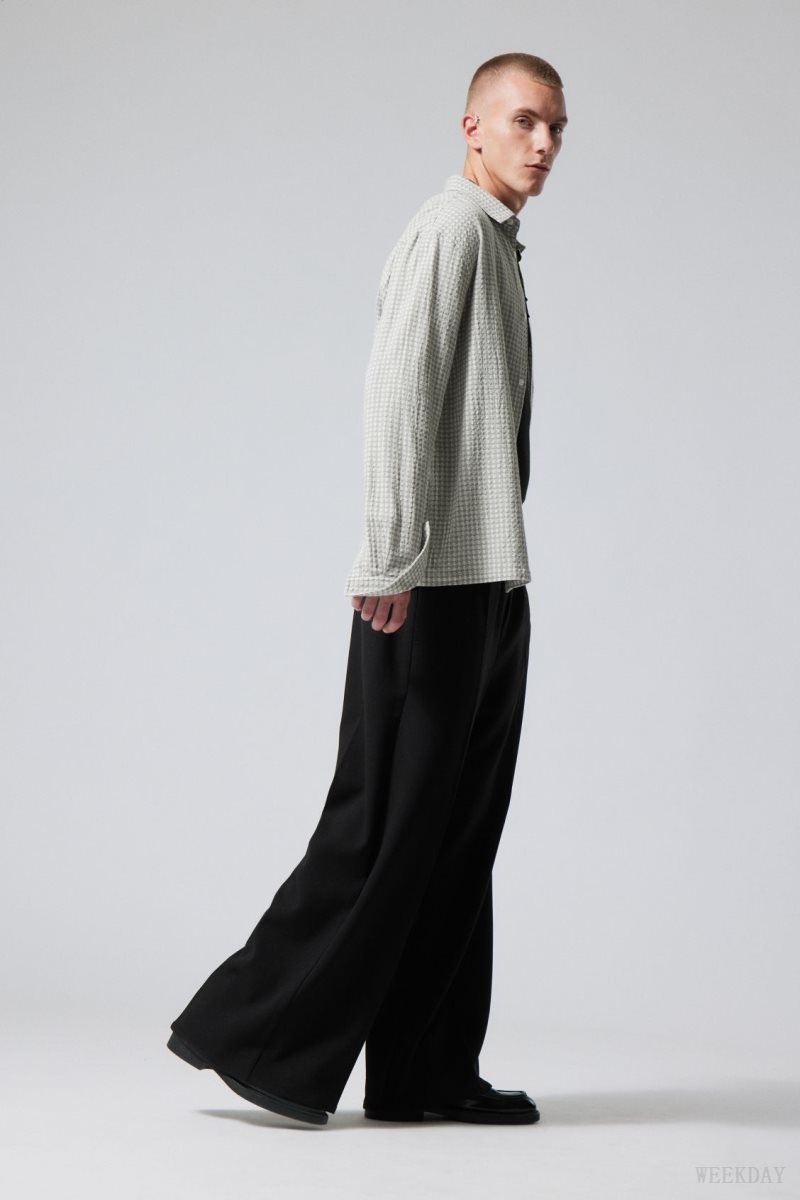 Weekday Gabriel Loose Trousers ズボン メンズ 黒 Japan | O8O-0466