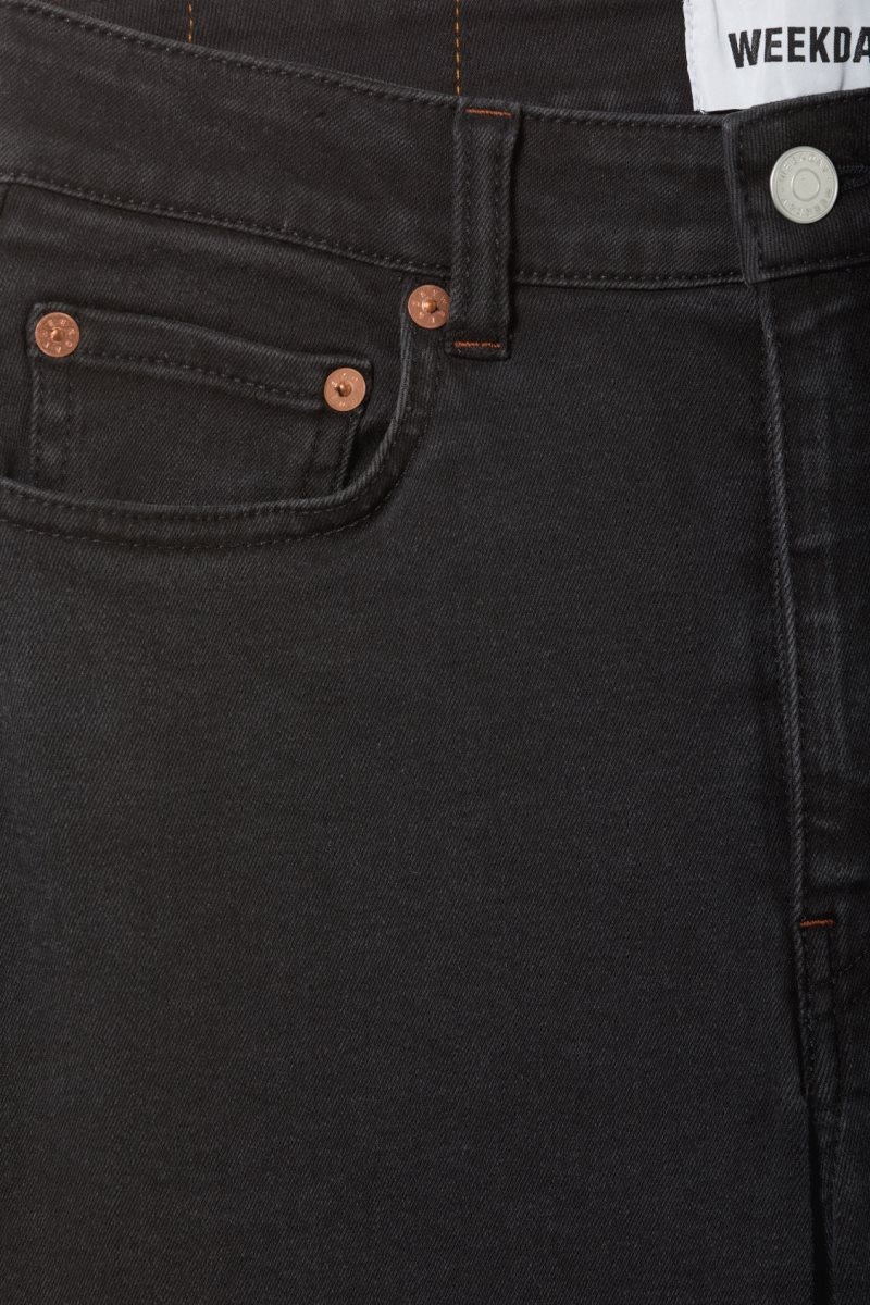Weekday Glow Curve High Flared Jeans デニム レディース 黒 Japan | F7T-3078