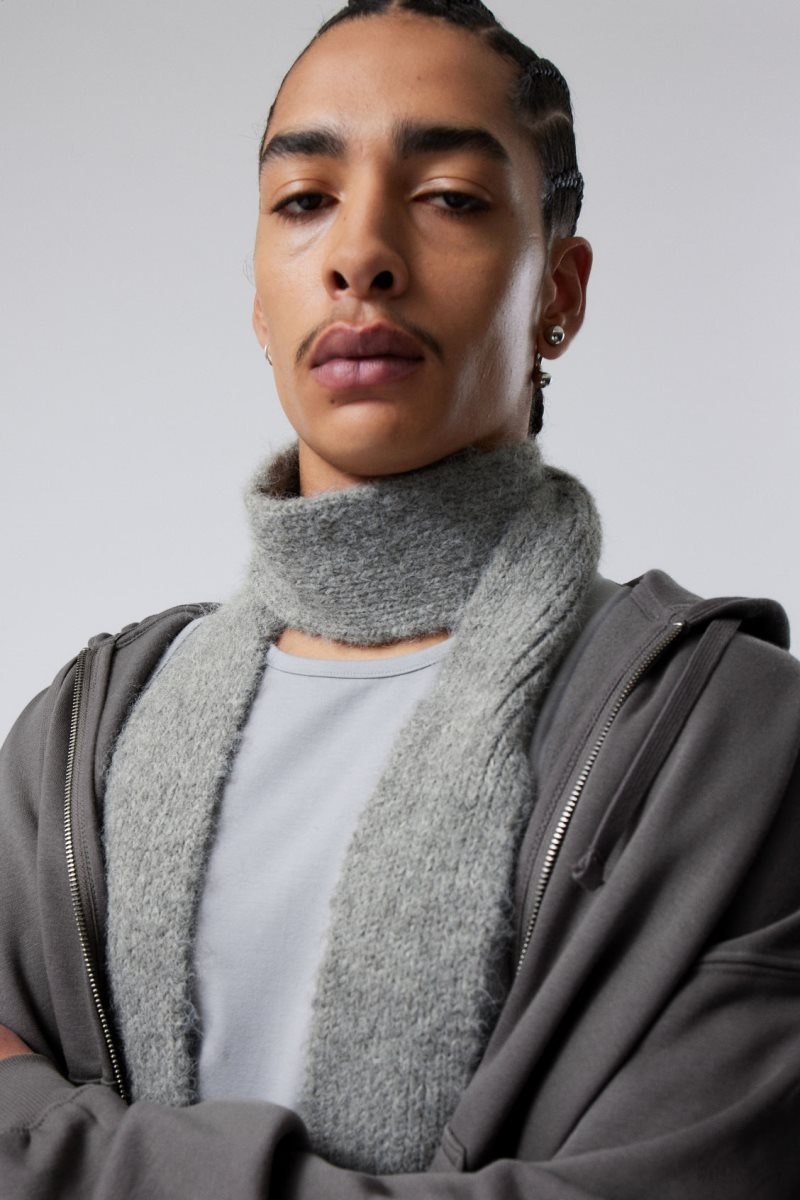Weekday Hairy Slim Scarf スカーフ レディース グレー Japan | K2Y-4252