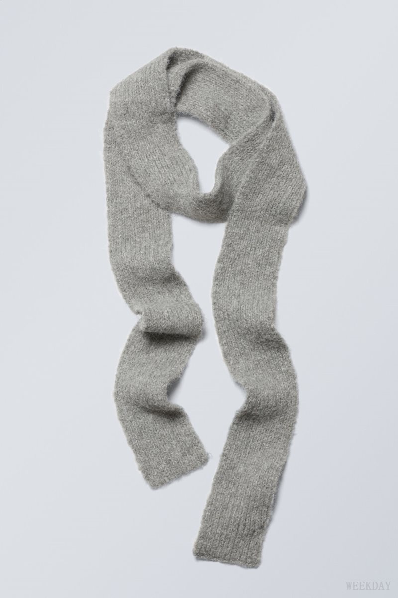 Weekday Hairy Slim Scarf スカーフ レディース グレー Japan | K2Y-4252