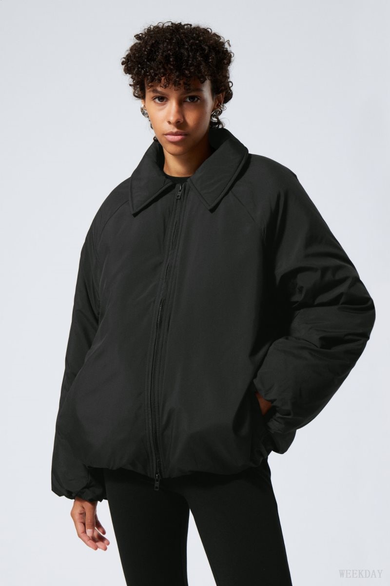 Weekday Helena パッド入り Jacket ジャケット レディース 黒 Japan | U8D-6845
