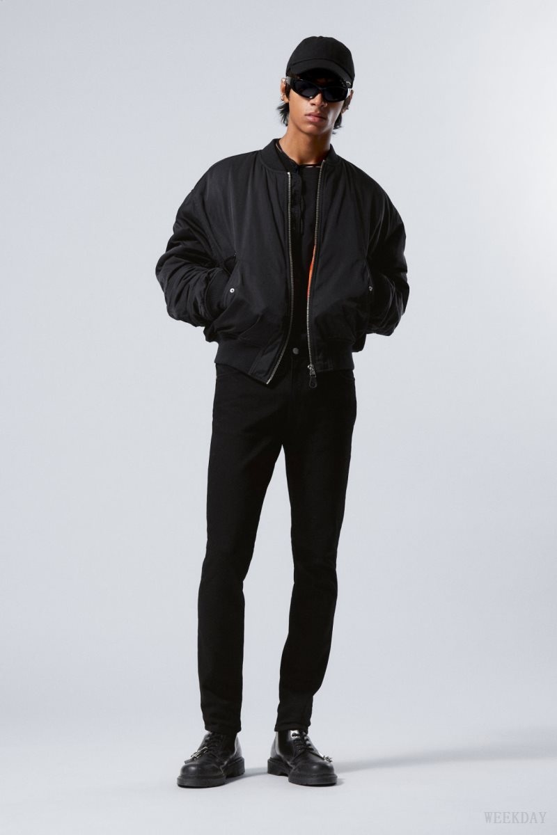 Weekday Jon Bomber Jacket ジャケット メンズ 黒 Japan | Z8D-4051