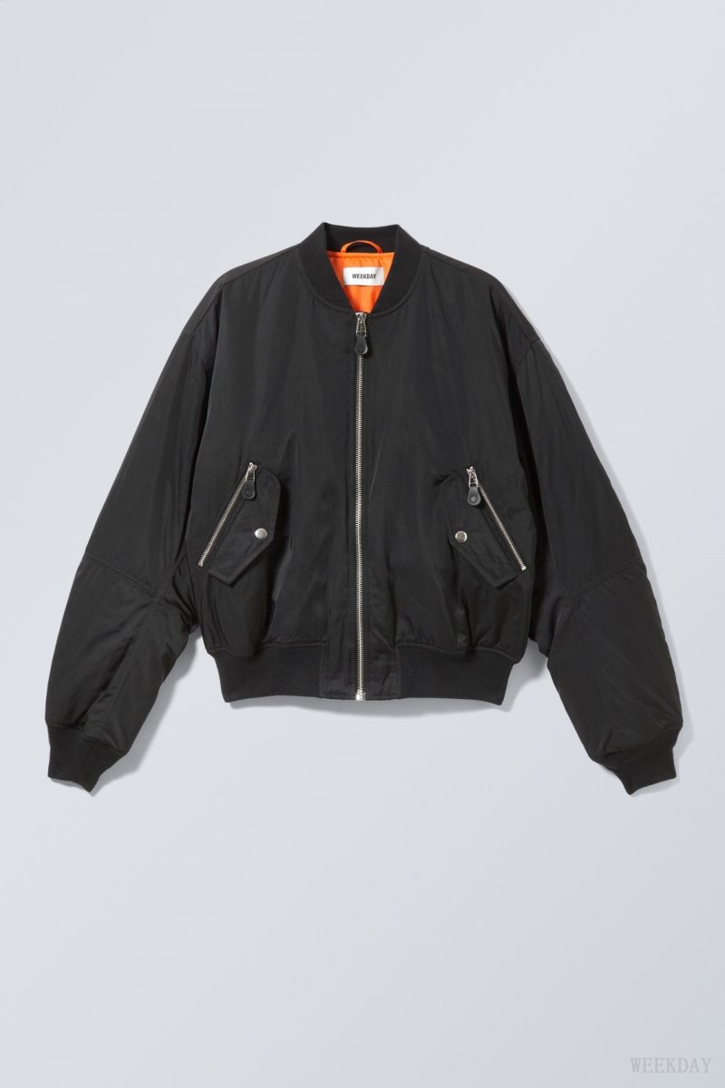 Weekday Jon Bomber Jacket ジャケット メンズ 黒 Japan | Z8D-4051