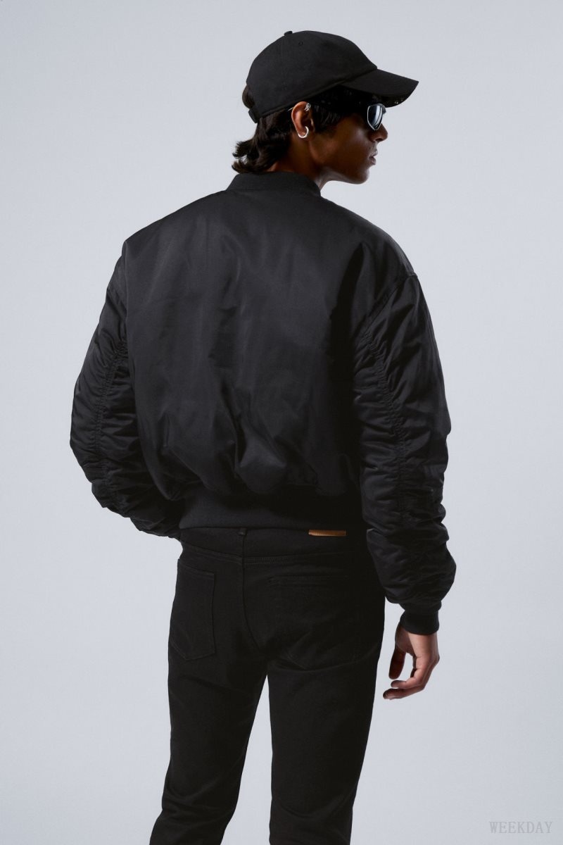 Weekday Jon Bomber Jacket ジャケット メンズ 黒 Japan | Z8D-4051