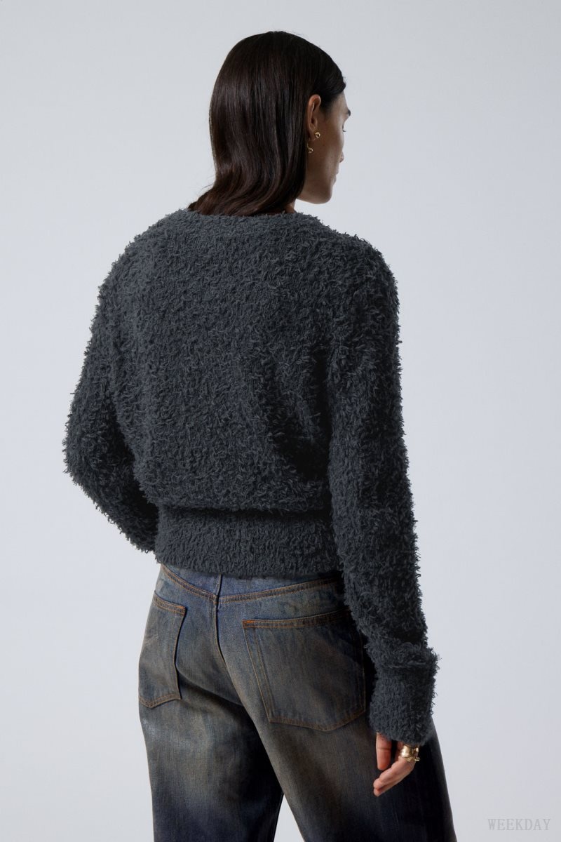 Weekday Judi Hairy Sweater セーター レディース 暗グレー Japan | G5Y-2915