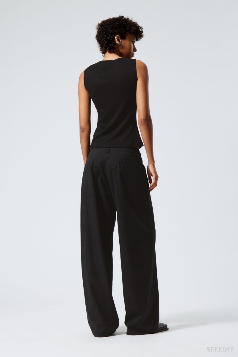 Weekday Juun Baggy Trousers ズボン レディース 黒 Japan | K5W-7243
