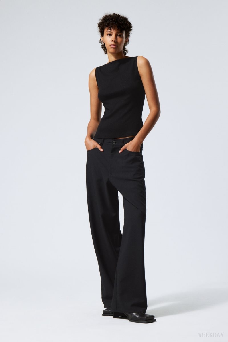 Weekday Juun Baggy Trousers ズボン レディース 黒 Japan | K5W-7243