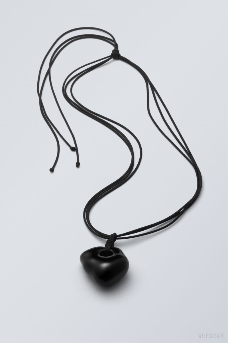 Weekday Kate Necklace ジュエリー レディース 黒 Japan | R0Q-4696