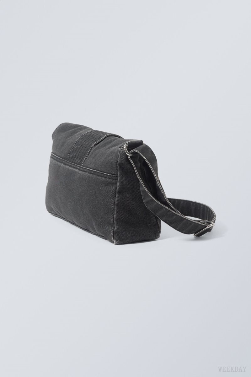 Weekday Kylie Denim Shoulder Bag バッグ レディース 黒 Japan | G2M-7429