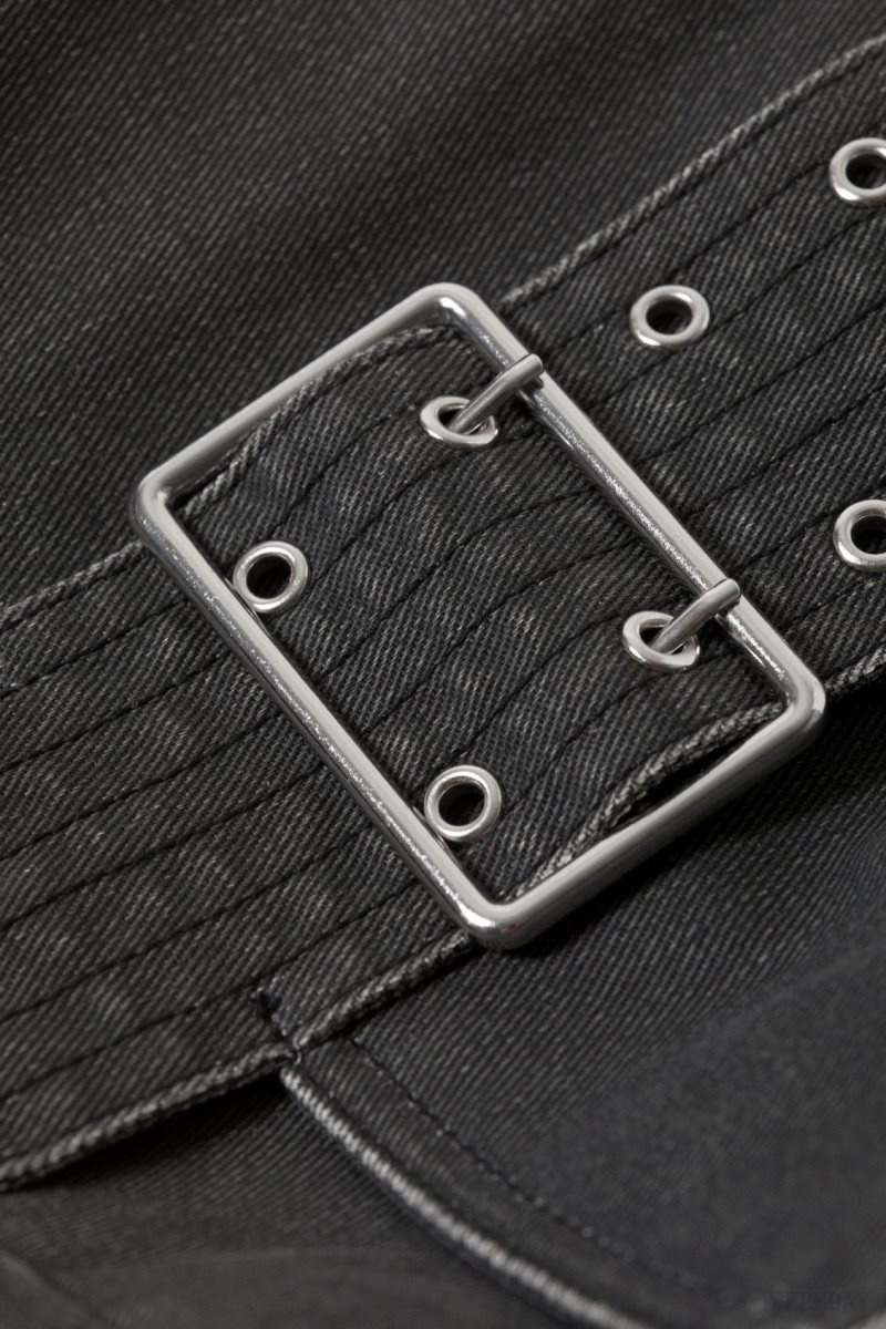 Weekday Kylie Denim Shoulder Bag バッグ レディース 黒 Japan | G2M-7429