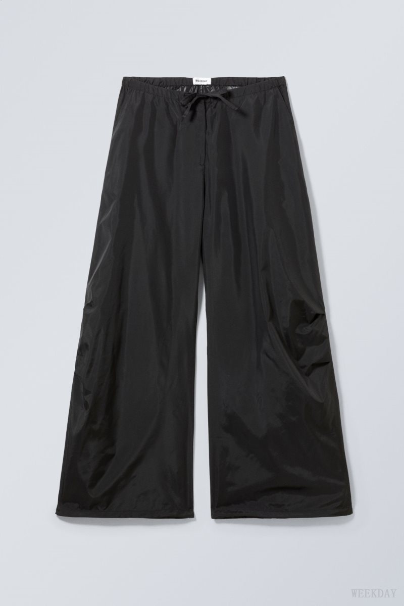 Weekday Leish Parachute Trousers ズボン レディース 黒 Japan | D9T-5759