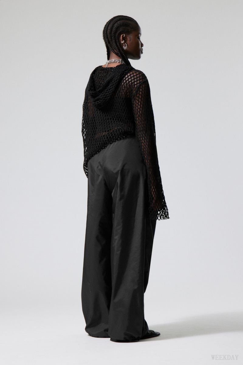 Weekday Leish Parachute Trousers ズボン レディース 黒 Japan | D9T-5759