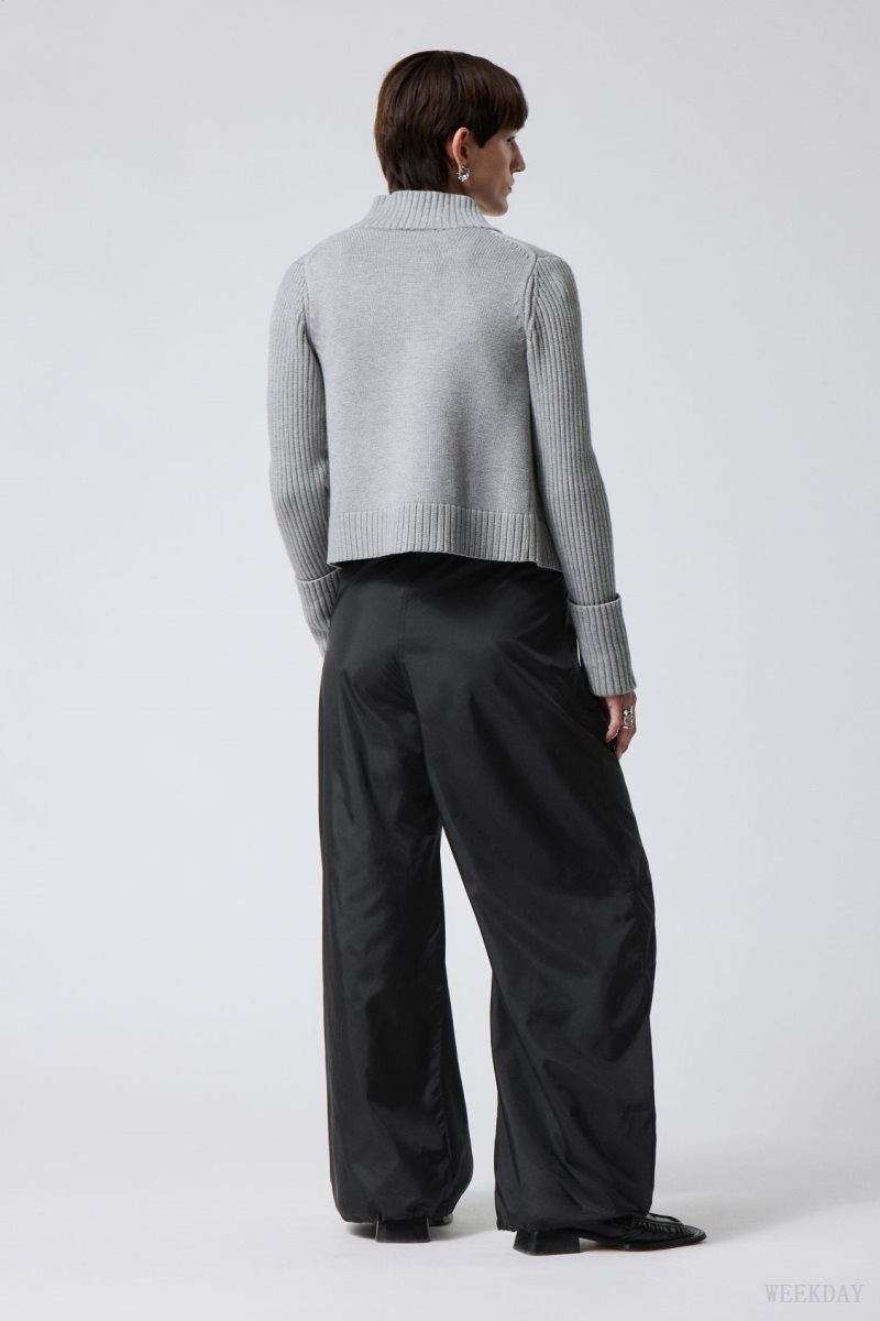 Weekday Leish Parachute Trousers ズボン レディース 黒 Japan | D9T-5759