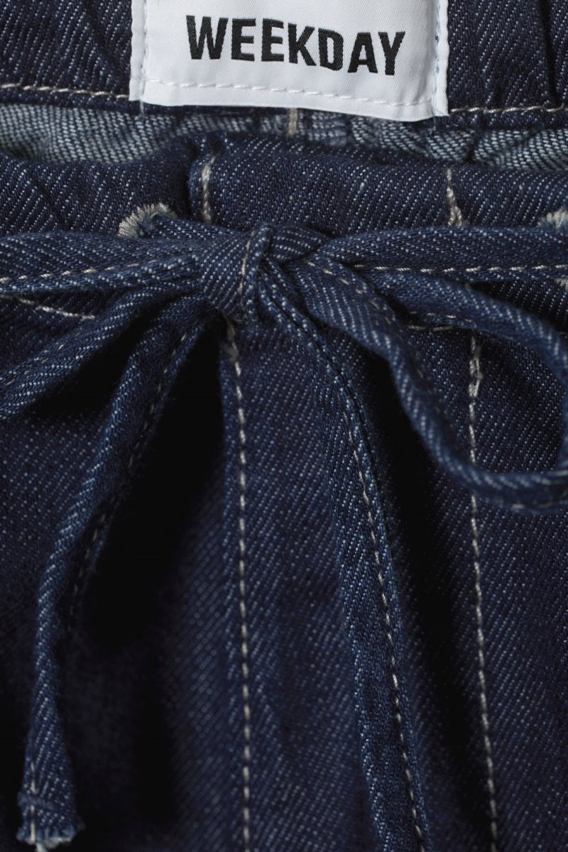 Weekday Luisa Denim Baggy Parachute Trousers ズボン レディース 青 Japan | J0R-4748