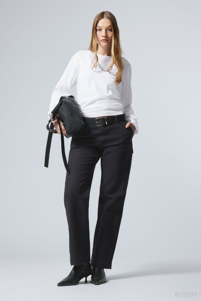 Weekday Mace Carpenter Trousers ズボン レディース 黒 Japan | S4U-5779