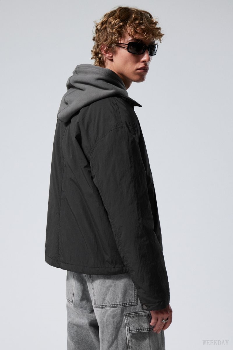 Weekday Martin ナイロン Jacket ジャケット メンズ 黒 Japan | F5I-1228