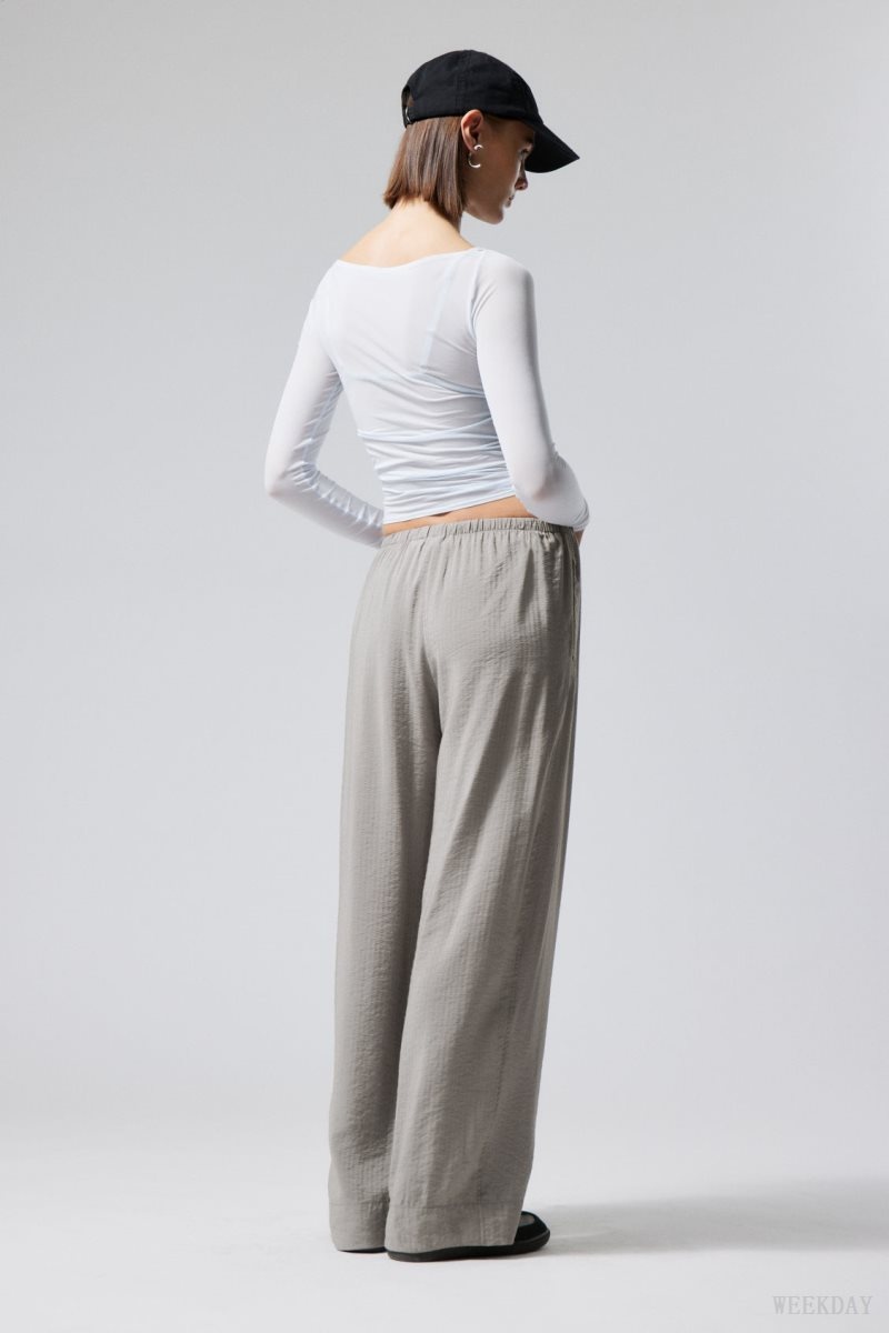 Weekday Mia Structured Trousers ズボン レディース グレー Japan | J0K-7323