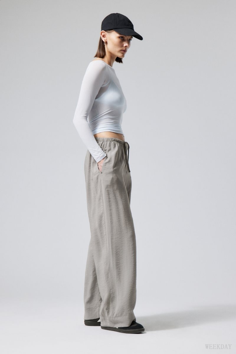 Weekday Mia Structured Trousers ズボン レディース グレー Japan | J0K-7323