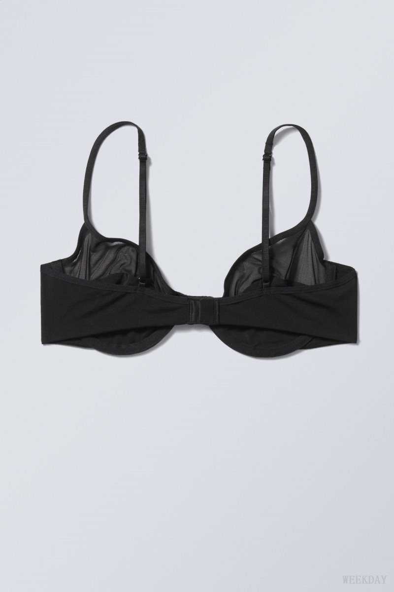 Weekday Molly Underwire Bra ブラ レディース 黒 Japan | G4W-0484