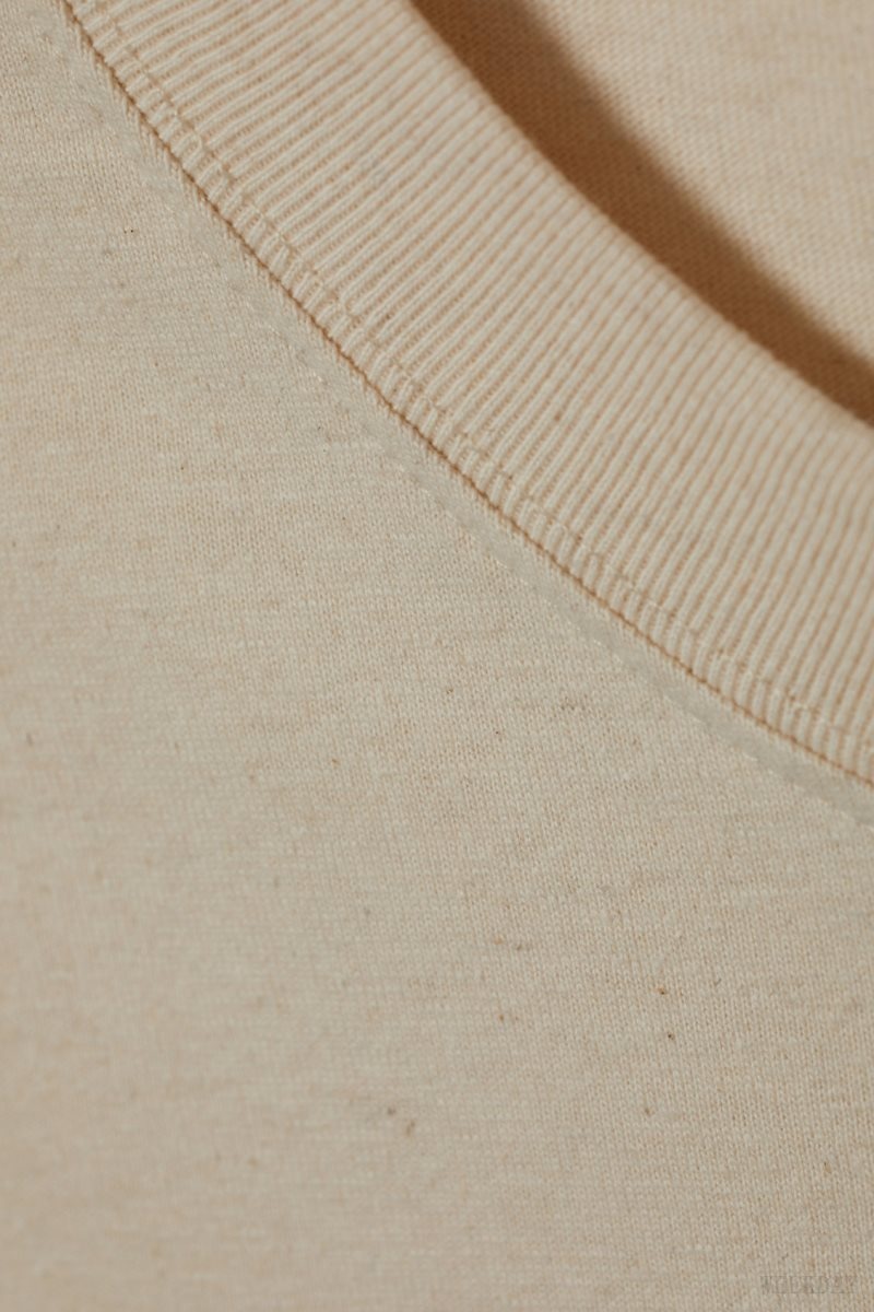 Weekday Oversized Linen Mix T-Shirt Tシャツ メンズ Oat Melange Japan | M4X-7138