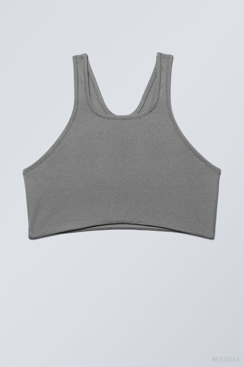 Weekday Racerback ビキニ Top 水着 レディース グレー Japan | N7S-1475