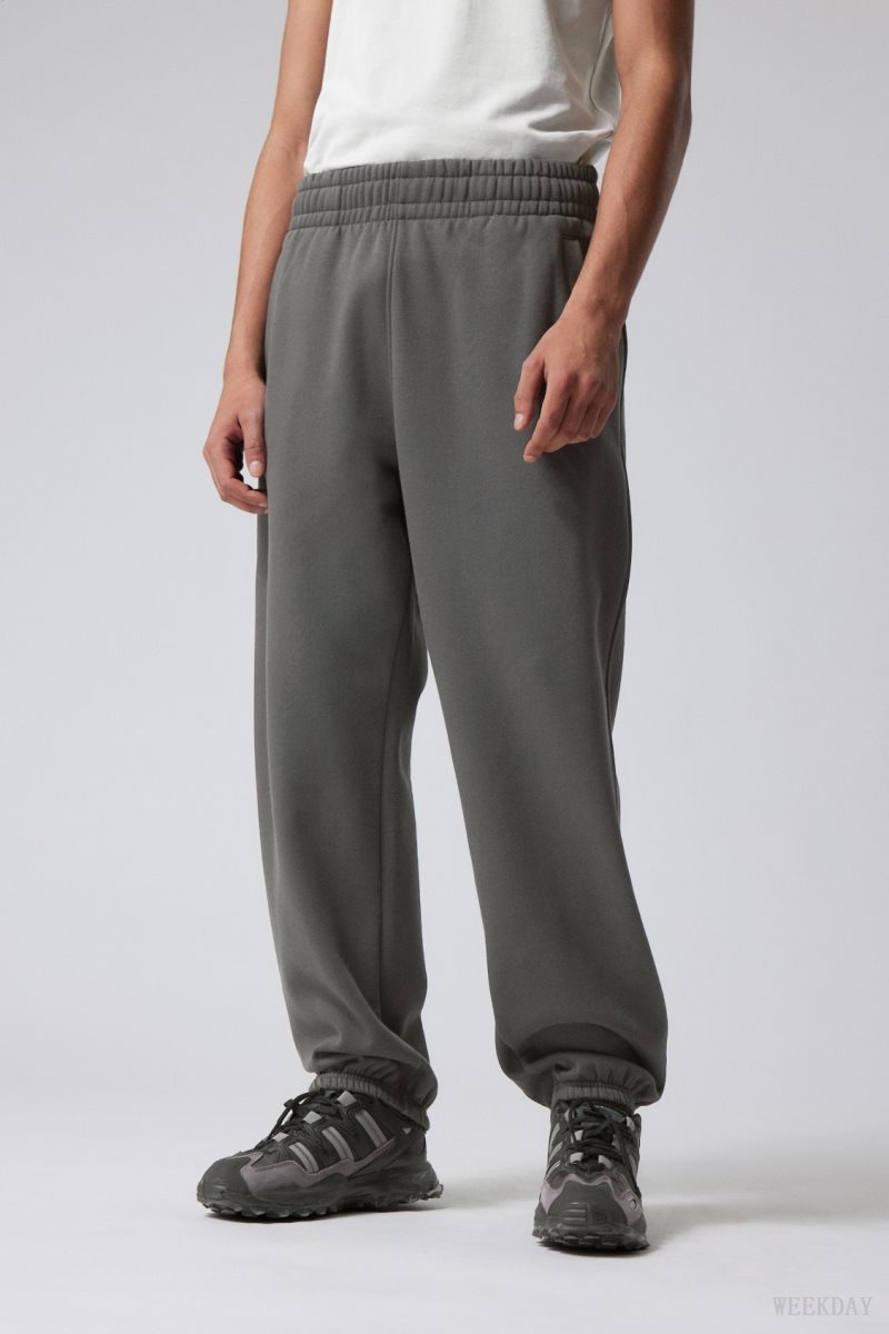Weekday Relaxed Heavy Sweatpants ズボン メンズ 暗グレー Japan | C1T-3209