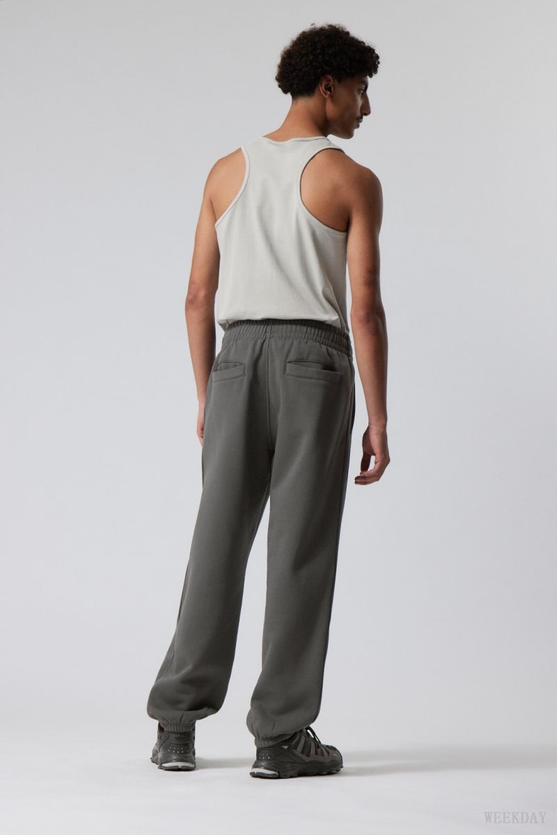 Weekday Relaxed Heavy Sweatpants ズボン メンズ 暗グレー Japan | C1T-3209