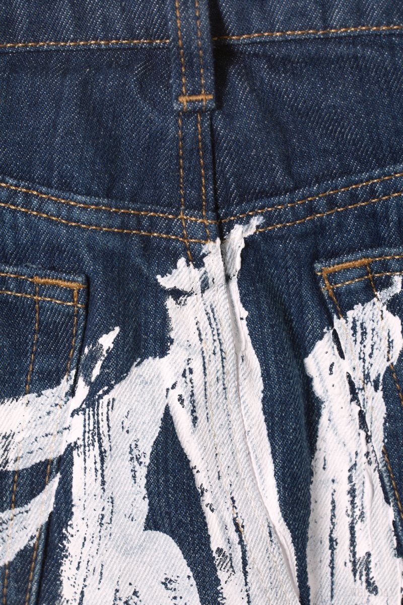 Weekday Saturn Denim ミッドカット Printed Skirt スカート レディース 青 Japan | O5I-4123