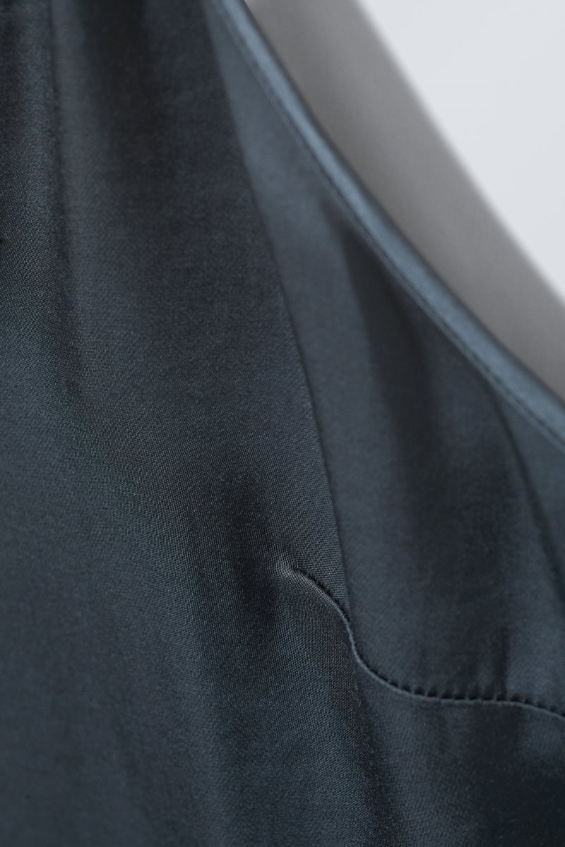Weekday Shine Satin Singlet トップス レディース 暗ターコイズ Japan | L9V-3329